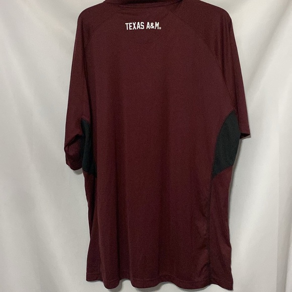Champion Elite TEXAS A&M Polo Shirt size 2XL Performance Athletic Wine/Black - Picture 11 of 13